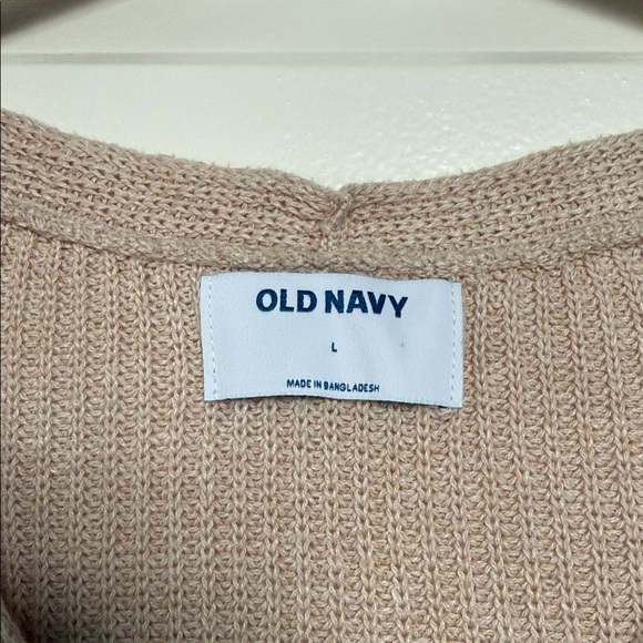 Old Navy Light Tan Knit Pullover - Picture 2 of 2